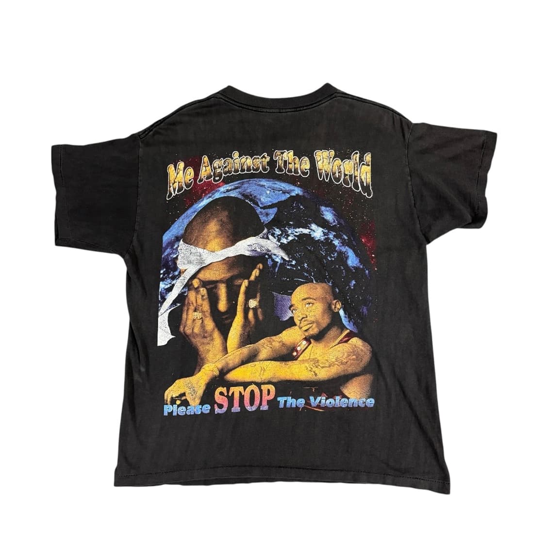 빈티지 90s Tupac Rap Tee 투팍 올아이즈온미 랩티셔츠 상품이미지2