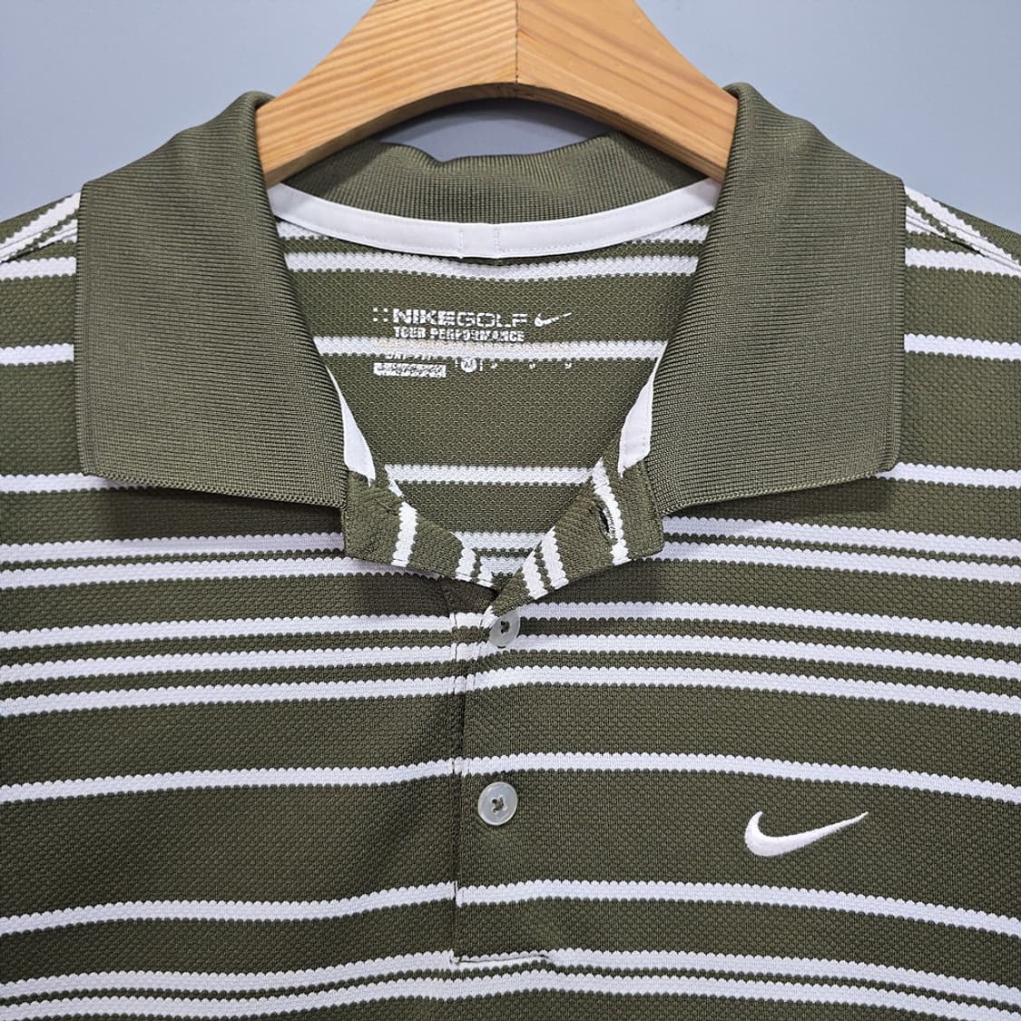나이키 골프(NIKE GOLF) 스트라이프 카라 티셔츠 M 상품이미지2