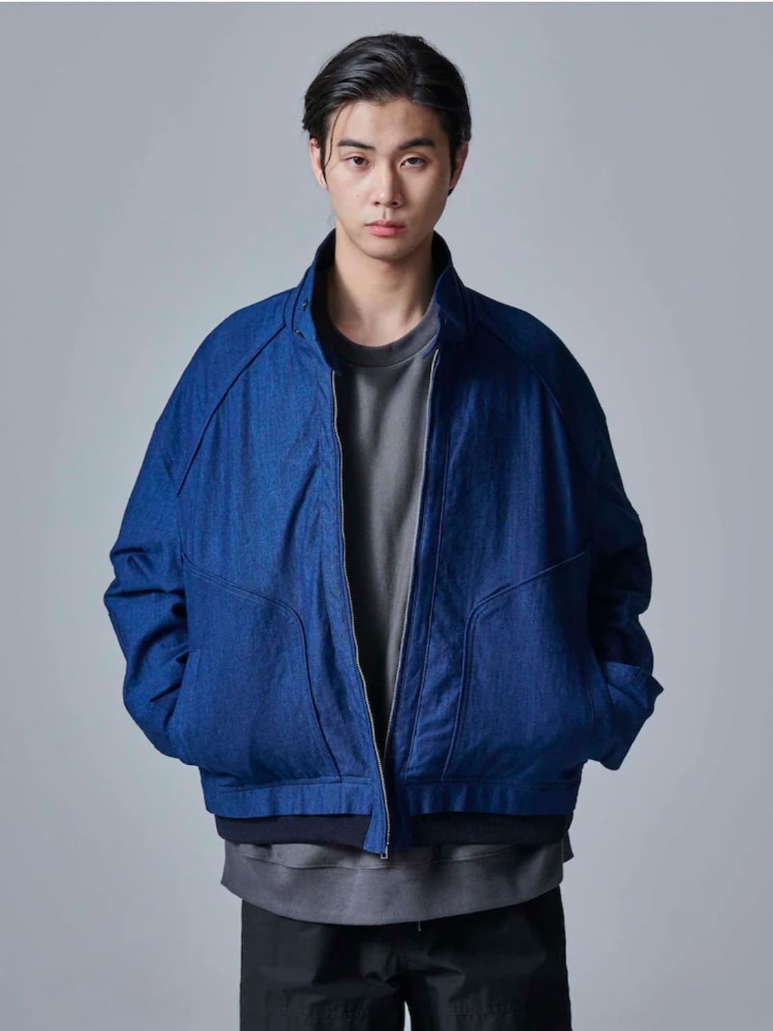 준지 24FW 블루 데님 마원 점퍼 상품이미지1