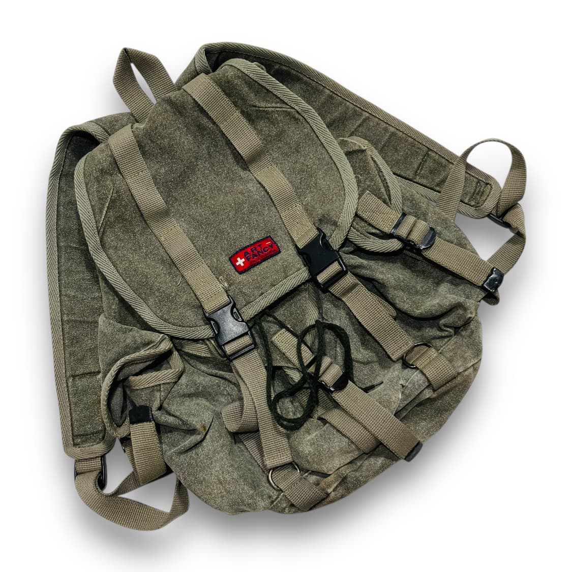 ART FANCY Washed khaki pocket back pack 상품이미지1