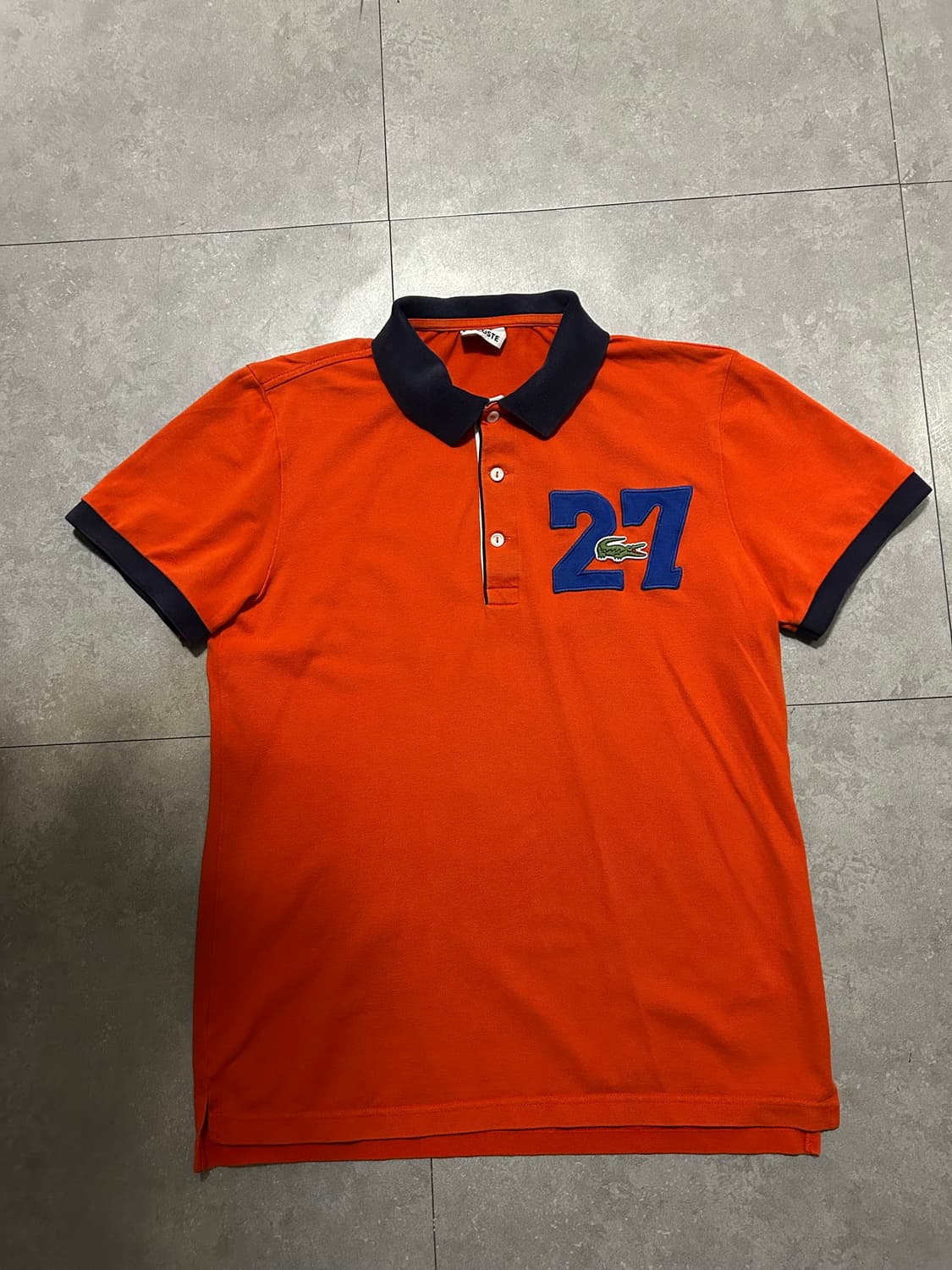 라코스테 27주년 빈티지 pk코튼 셔츠 95size   상품이미지1