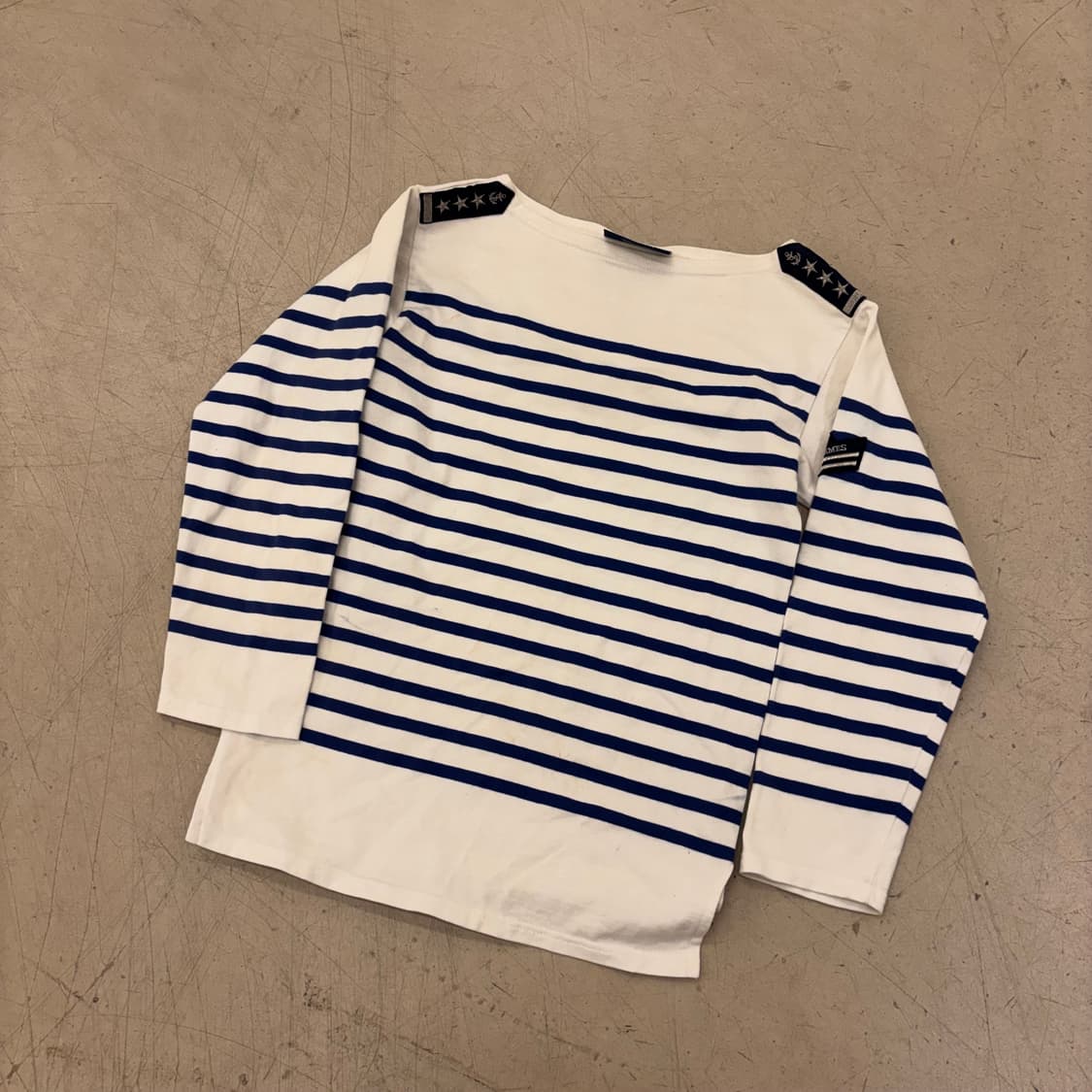 세인트제임스 마린 패치 스트라이프 롱슬리브 상품이미지1