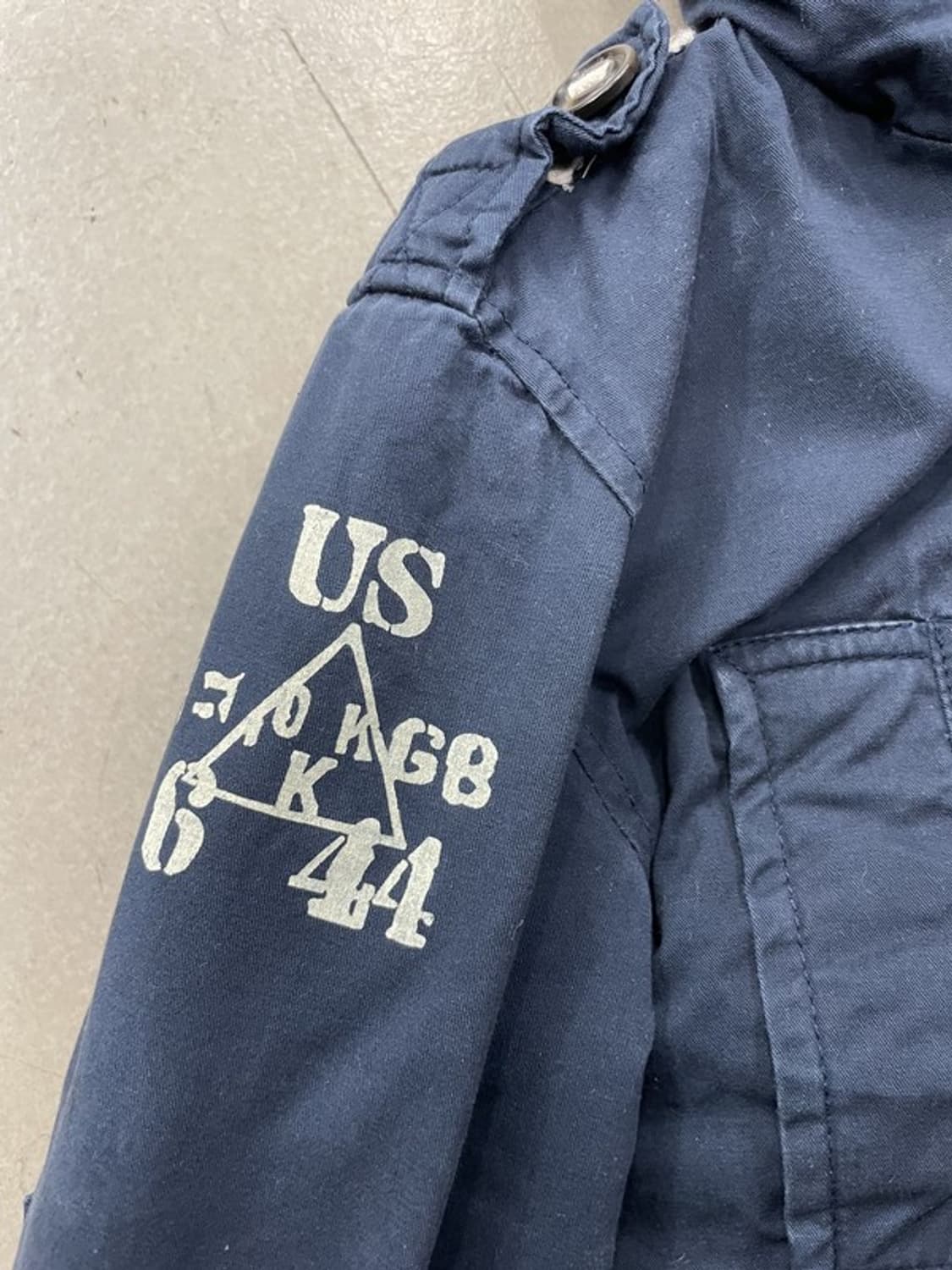 폴로 랄프로렌 키즈 네이비 후드 패딩 S 상품이미지3