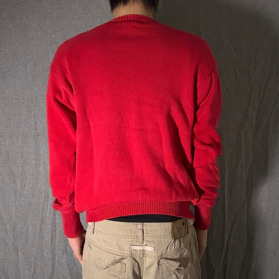 폴로 랄프로렌 레드 니트 90 상품이미지2