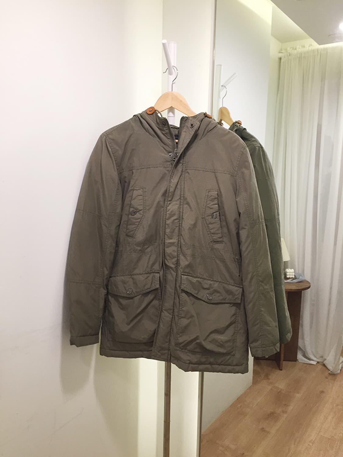 여성 캘빈클라인 오버핏 야상점퍼 100 상품이미지2