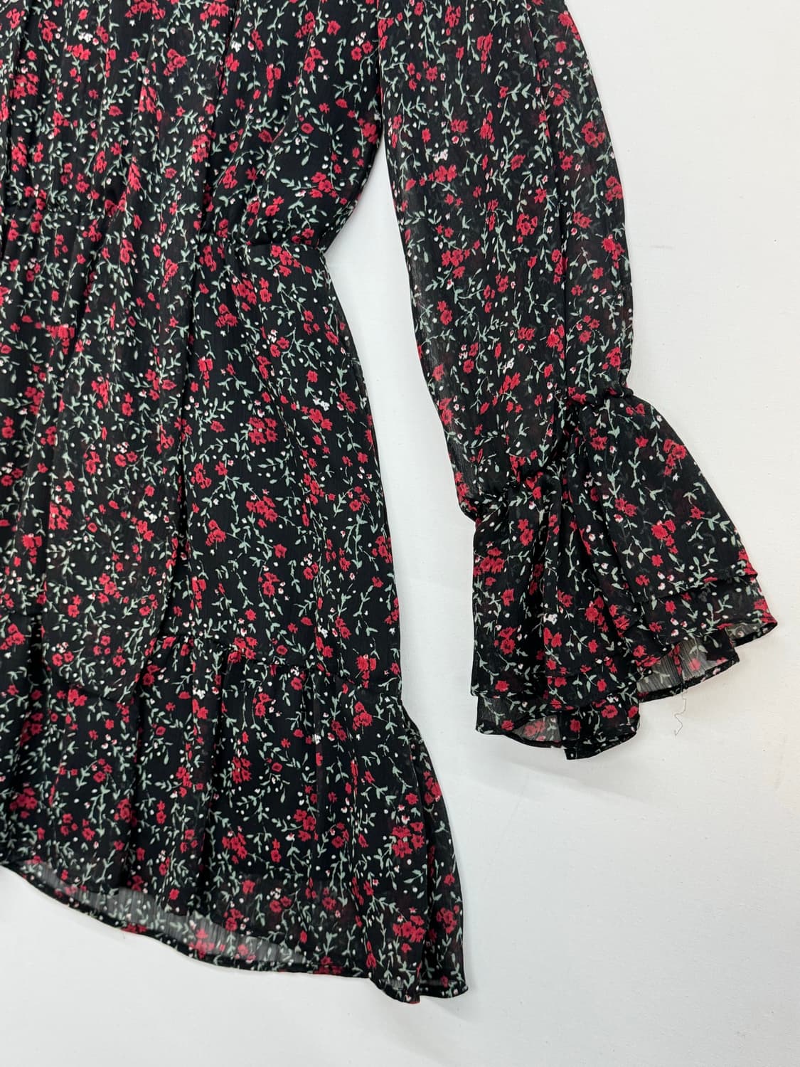 ZARA 꽃무늬 패턴 쉬폰 원피스 상품이미지5