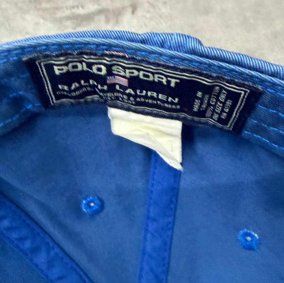 90s 폴로 스포츠 랄프로렌 스펠아웃 블루 볼캡 상품이미지6