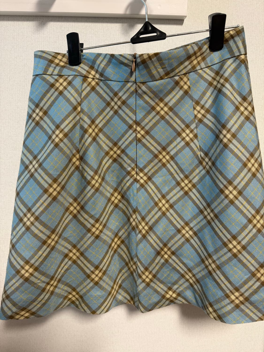 이브스튜디오 체크스커트 민트 상품이미지4