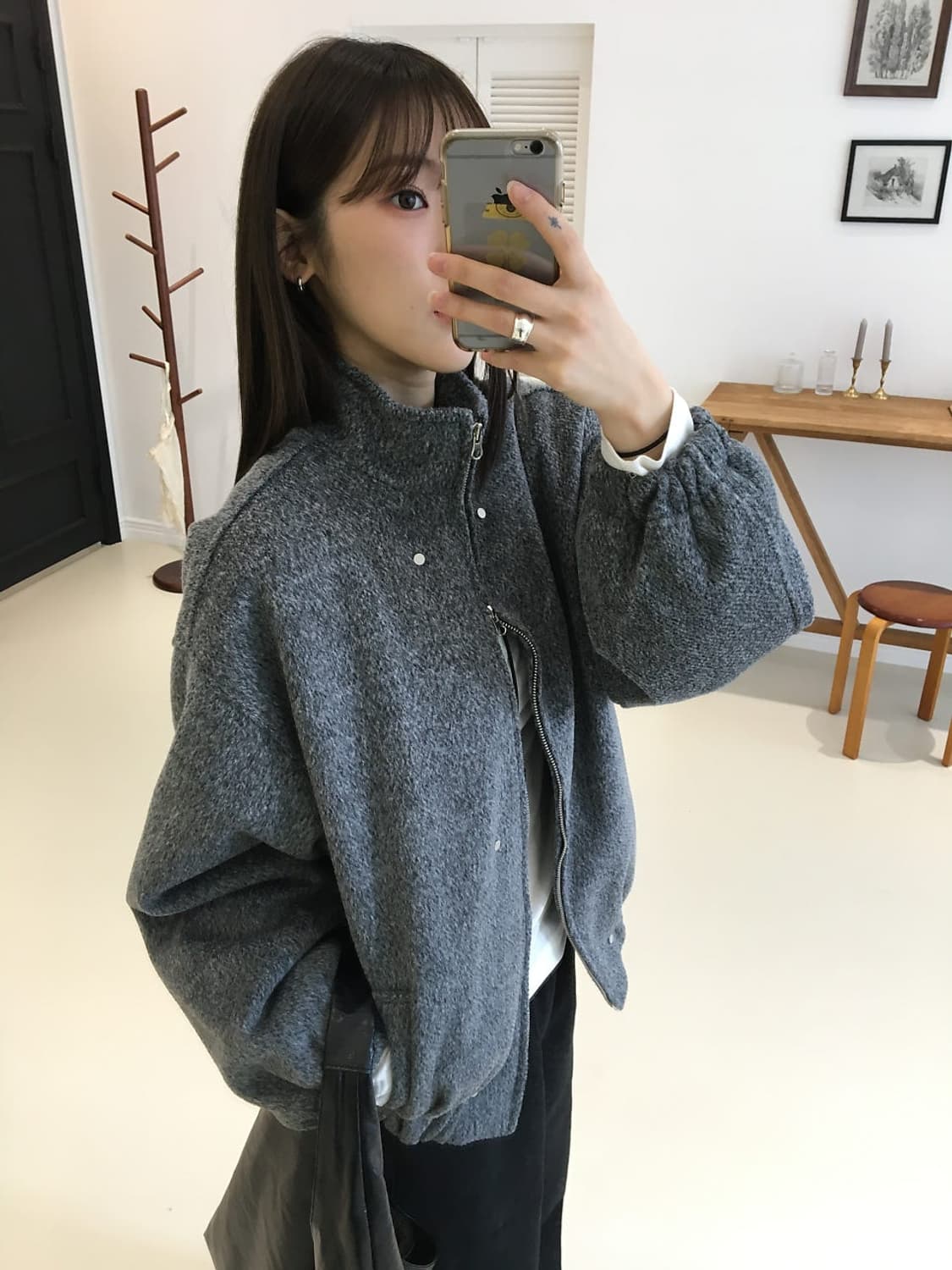 시오아 울 핀터 자켓 상품이미지3