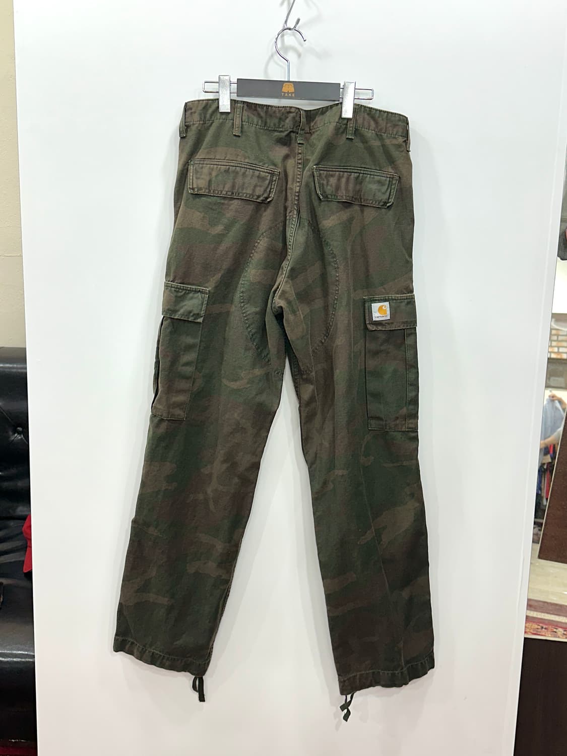 칼하트 WIP 카모플라쥬 카고 팬츠 32 상품이미지6