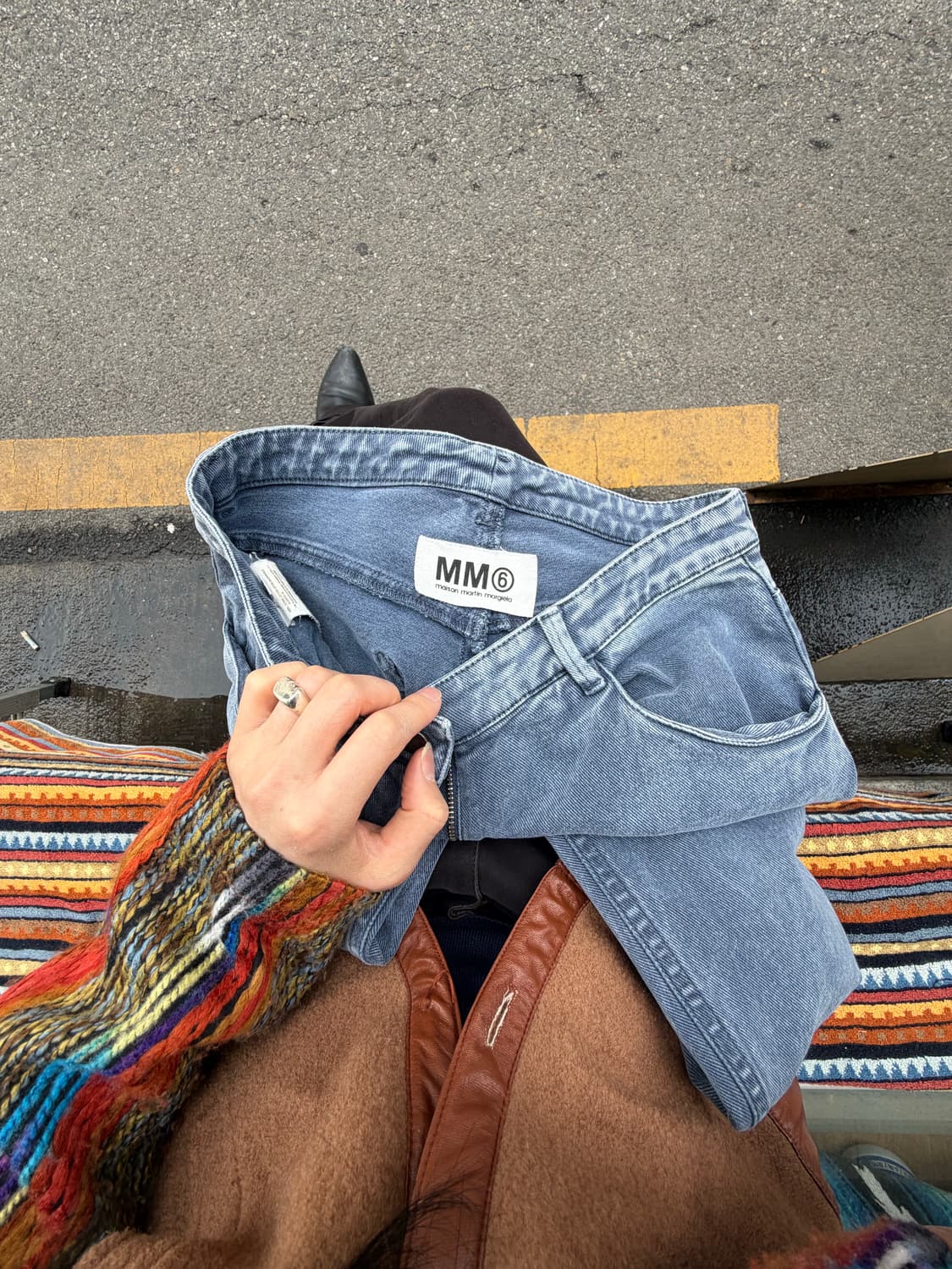 MM6 Light Wash Cropped Denim Pants 상품이미지1