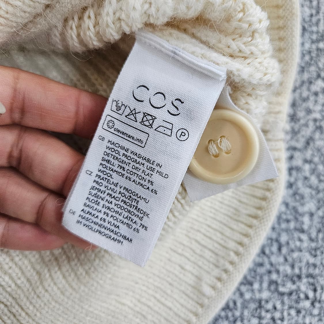 [M] COS 코스 여성 울 알파카 니트 가디건 1104JM2 상품이미지6