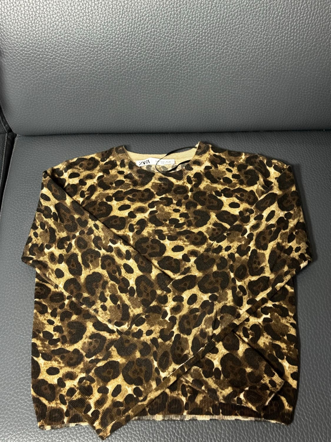 자라 레오파드 니트 S 상품이미지1