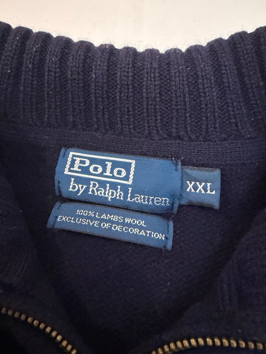 새상품급) 폴로 빅포니 치프키프 반집업 램스울 니트 상품이미지6