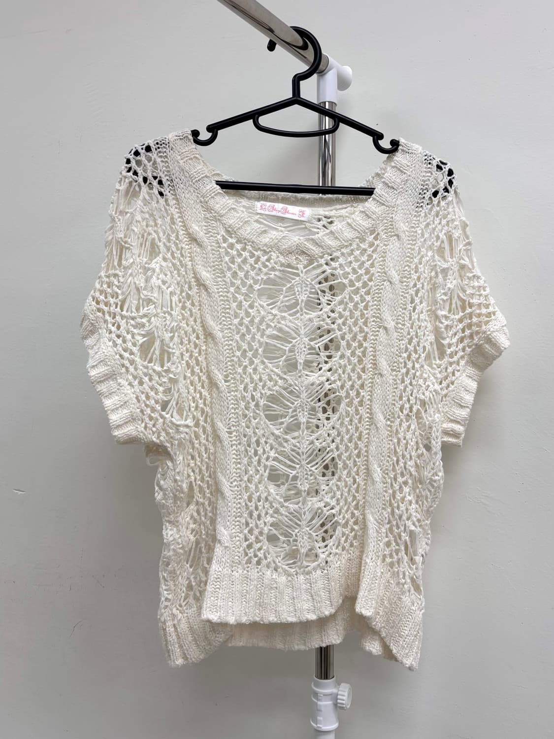 빈티지 화이트 크로셰 니트 상품이미지4