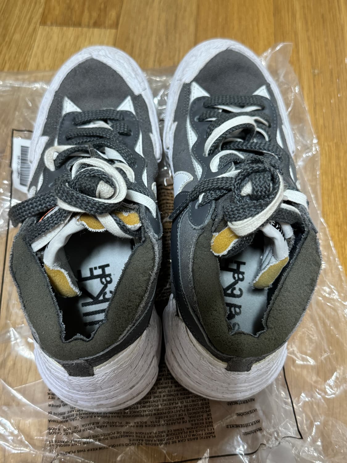 (급처) 나이키 사카이 블레이저 로우 아이언그레이240 상품이미지5