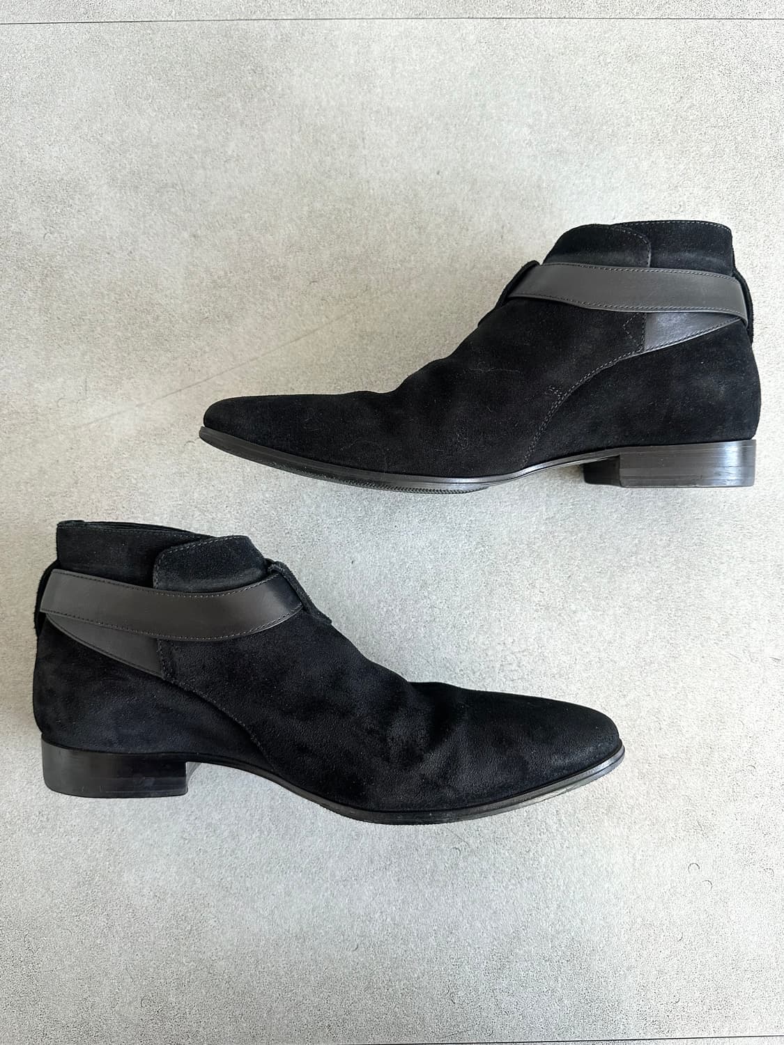 생로랑 16FW 웨스턴 버클 조드퍼 부츠 블랙 상품이미지5