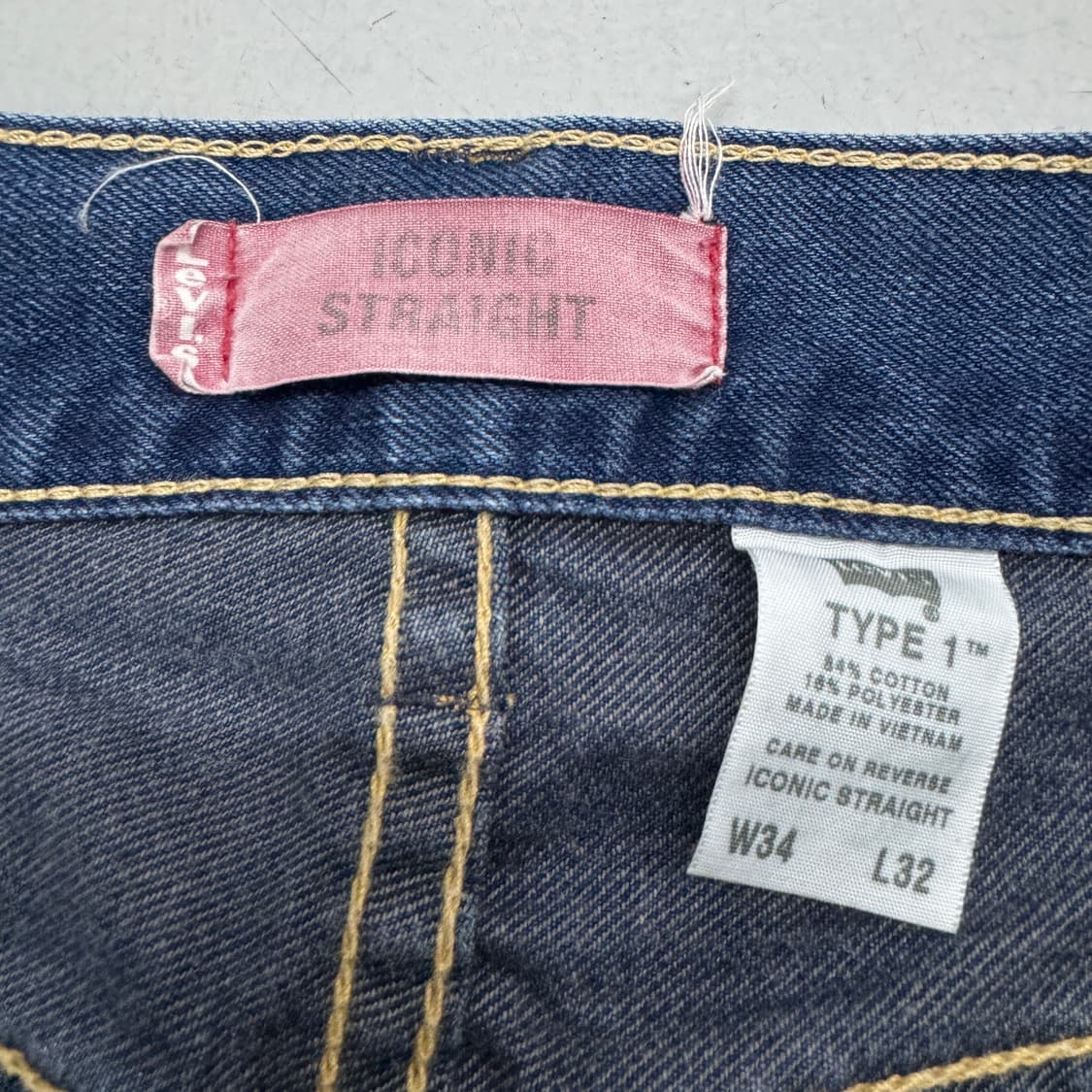 리바이스 00s 아이코닉 스트레이트 새깅 와이드 데님팬츠 상품이미지10