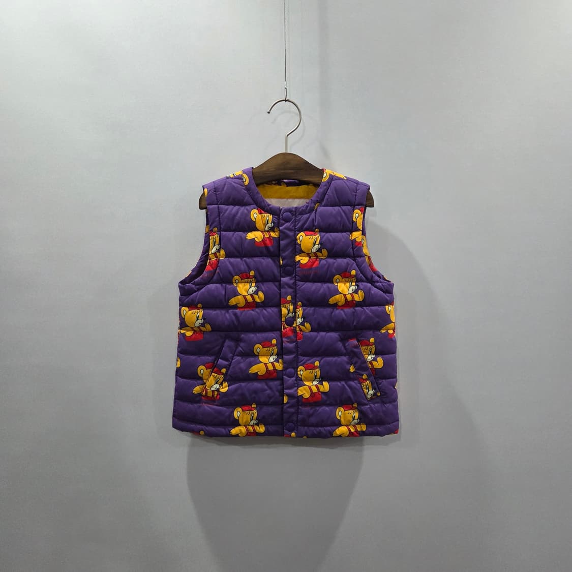 베베드피노 키즈 조끼패딩 퍼플 100  상품이미지1