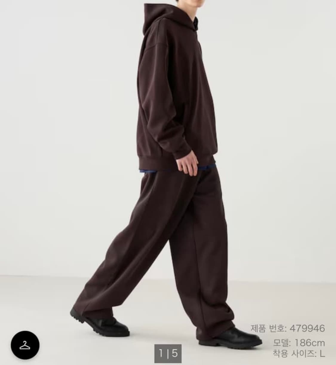 [구매 다크브라운 s] 유니클로c 스웨트팬츠 스웻팬츠 상품이미지1