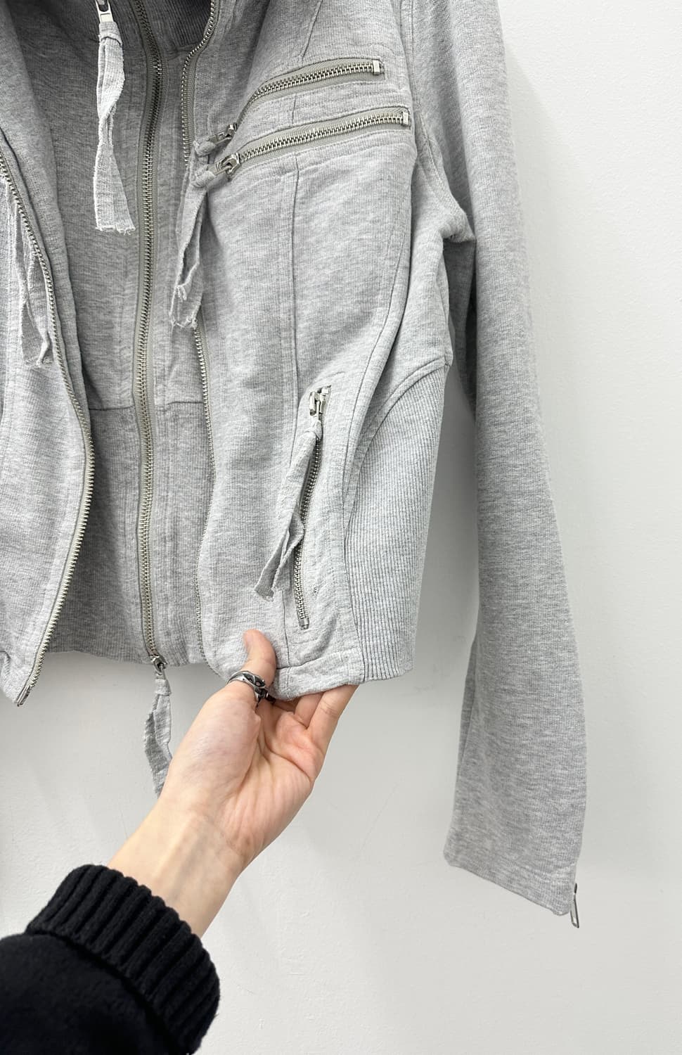 JPN high neck zipper layered jacket 2way 상품이미지9