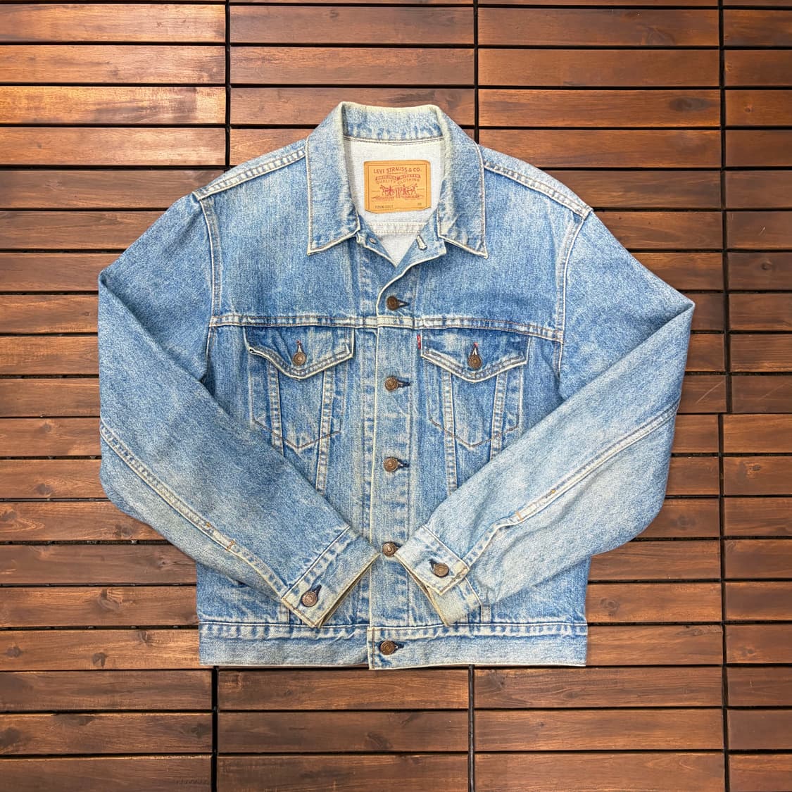 80s 리바이스 70506 USA 데님 자켓 (L) 상품이미지1