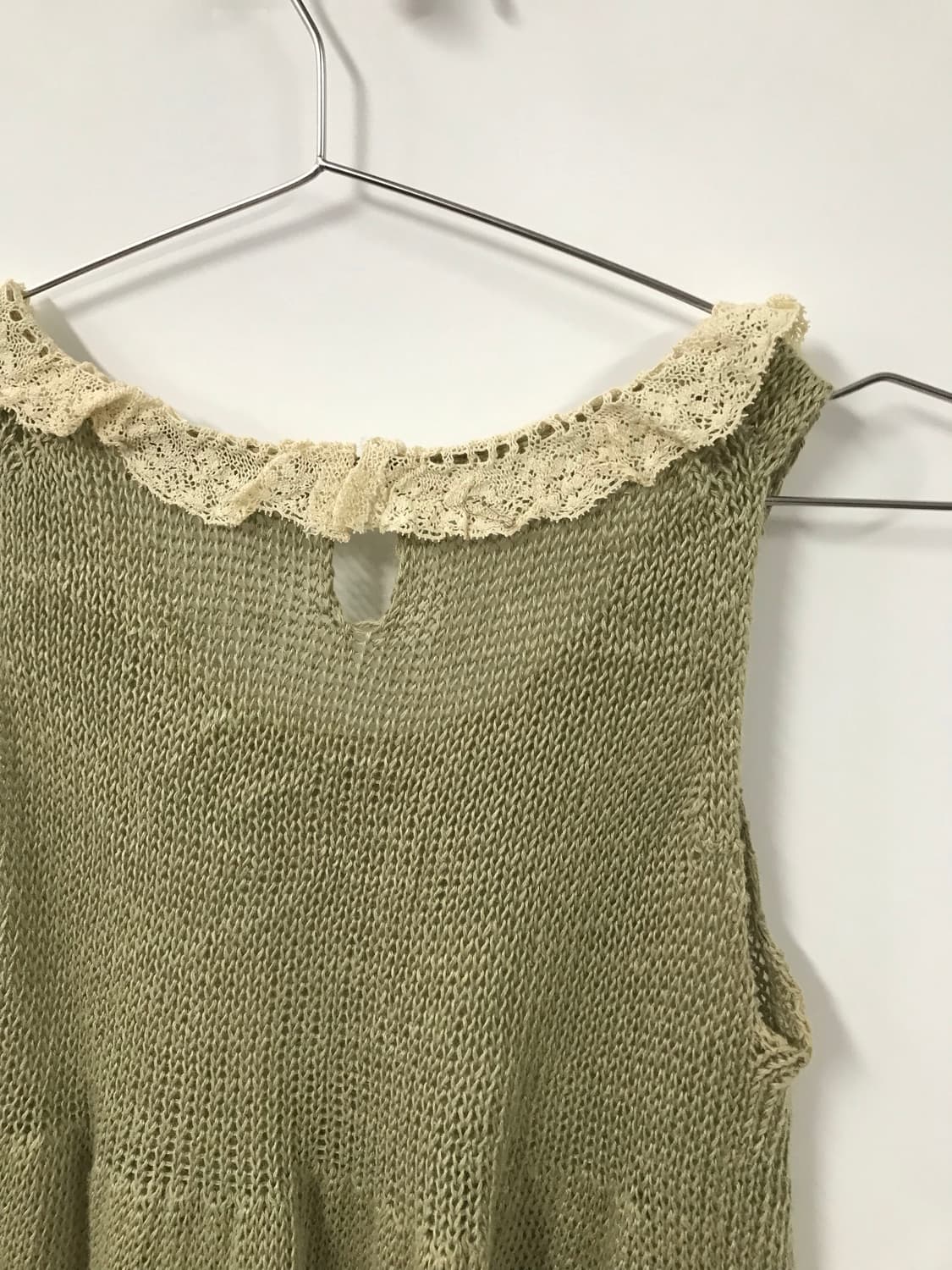 빈티지 프릴 니트 슬리브리스 나시 상품이미지5