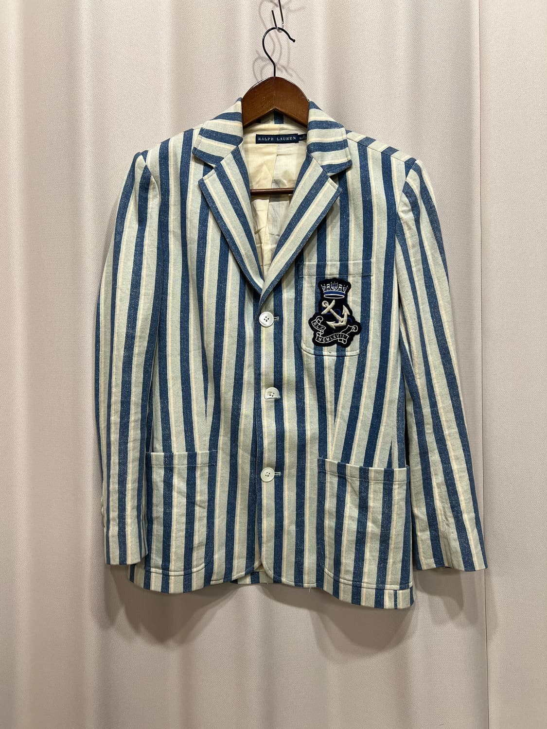 폴로 랄프로렌 스트라이프 3버튼 블레이저 상품이미지2