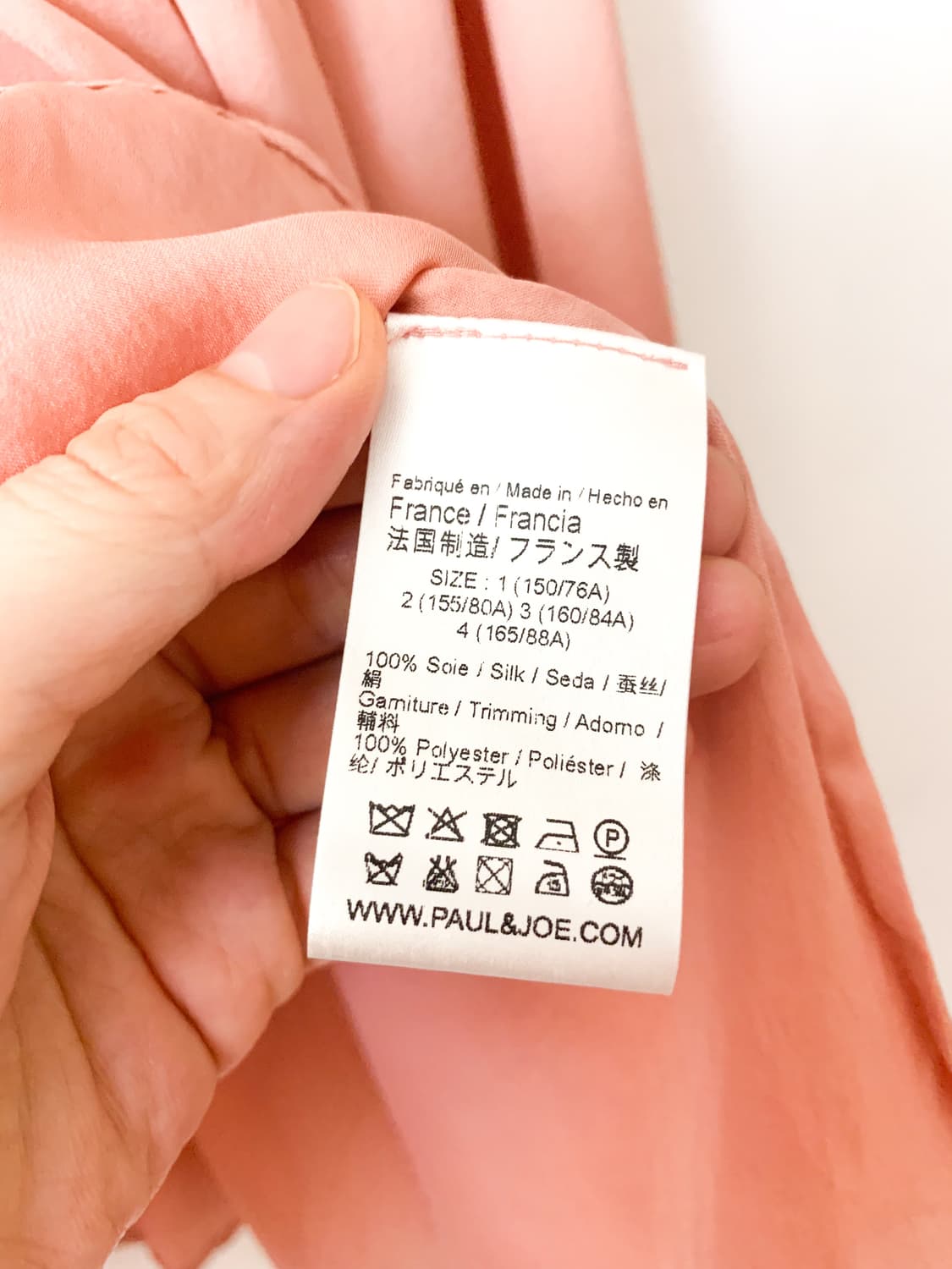 [S] 폴앤조 실크 레이스 셔링 블라우스 상품이미지9