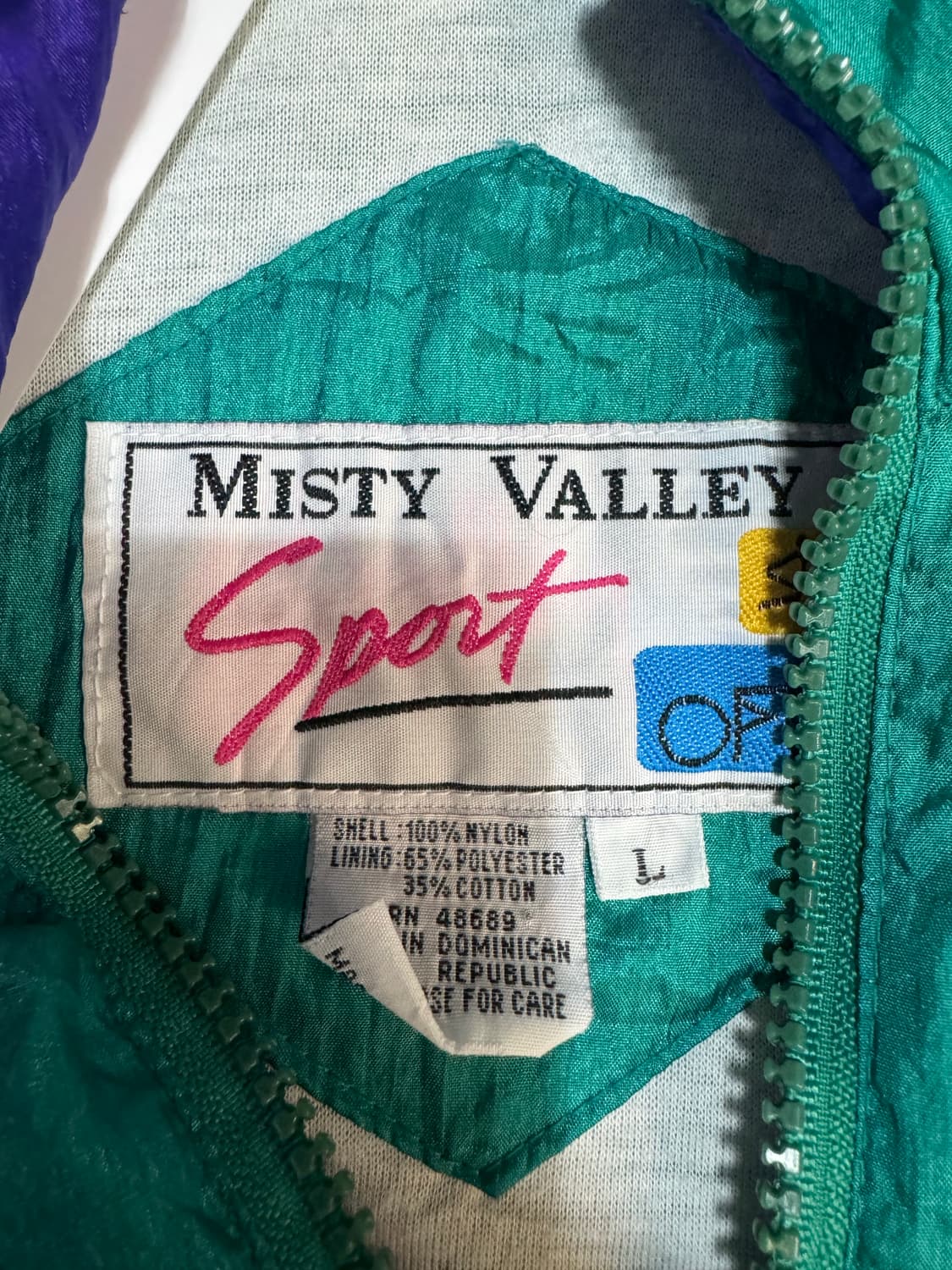 Misty valley 올드 패턴 빈티지 바람막이 자켓 상품이미지4
