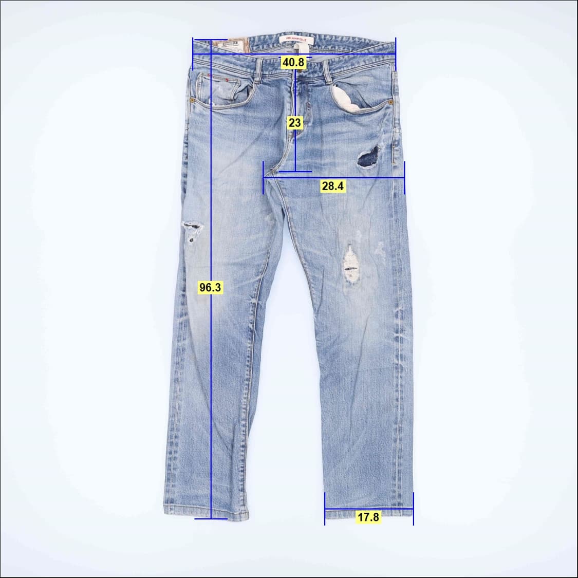 [82-97] 빈폴 연청 워싱데님팬츠 1204HR2 상품이미지9