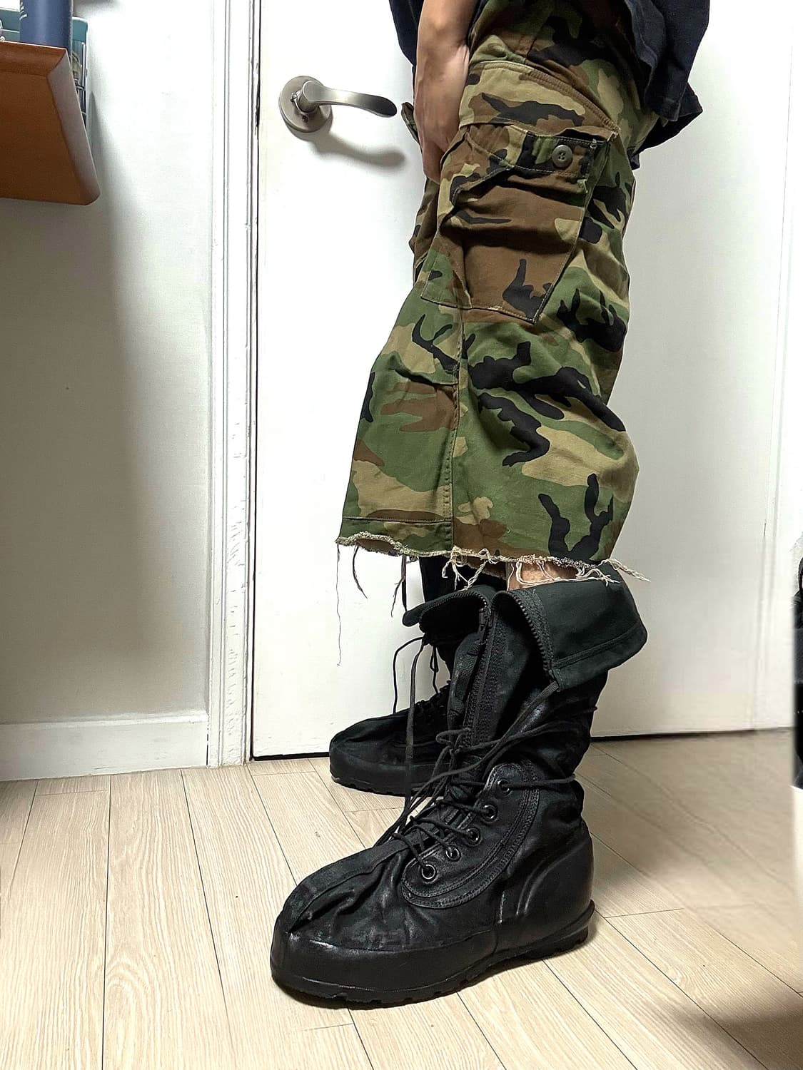 조슈아자말이 신은 밀리터리 설상화 롱 부츠 블랙버전 상품이미지2