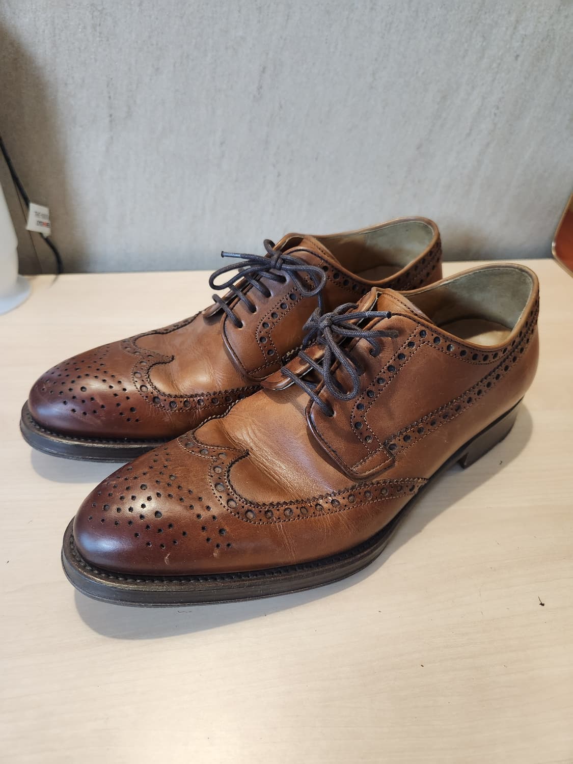 마그나니 브라운 윙팁 구두 👞 (7사이즈, Made in Spain) 상품이미지1