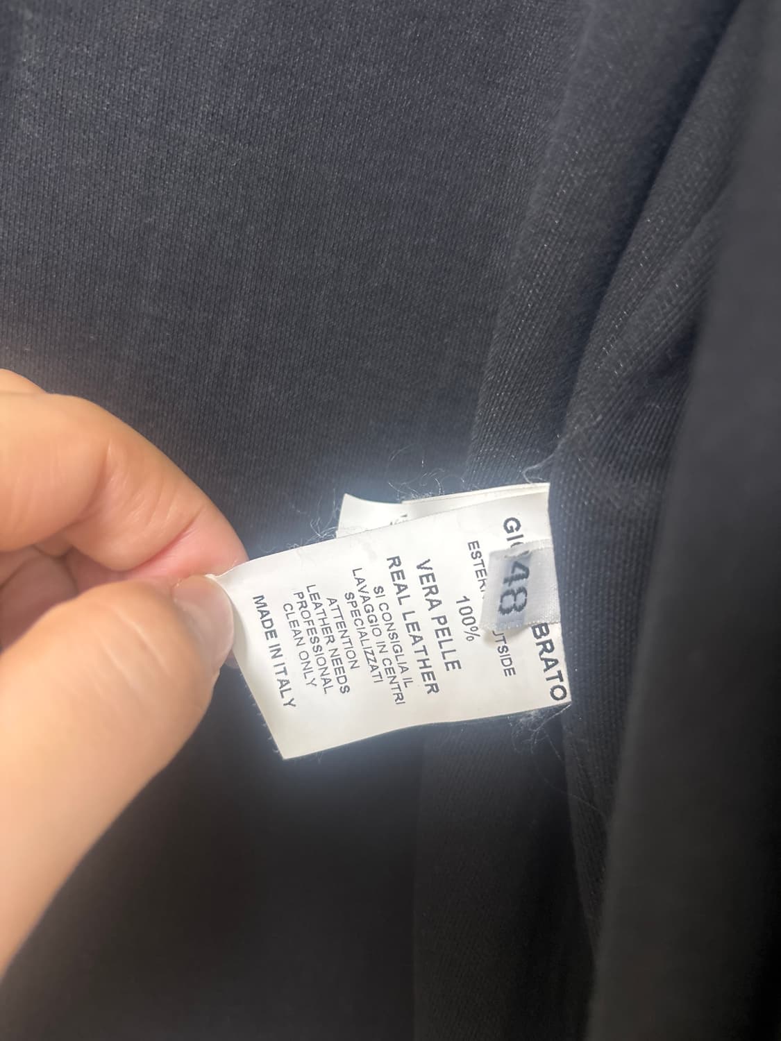 조르지오 브라토 가죽 자켓 48사이즈 상품이미지2