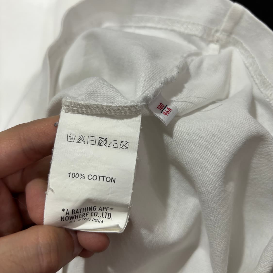 L AAPE NOW 에이프 베이프 화이트 긴팔 롱슬리브 상품이미지6