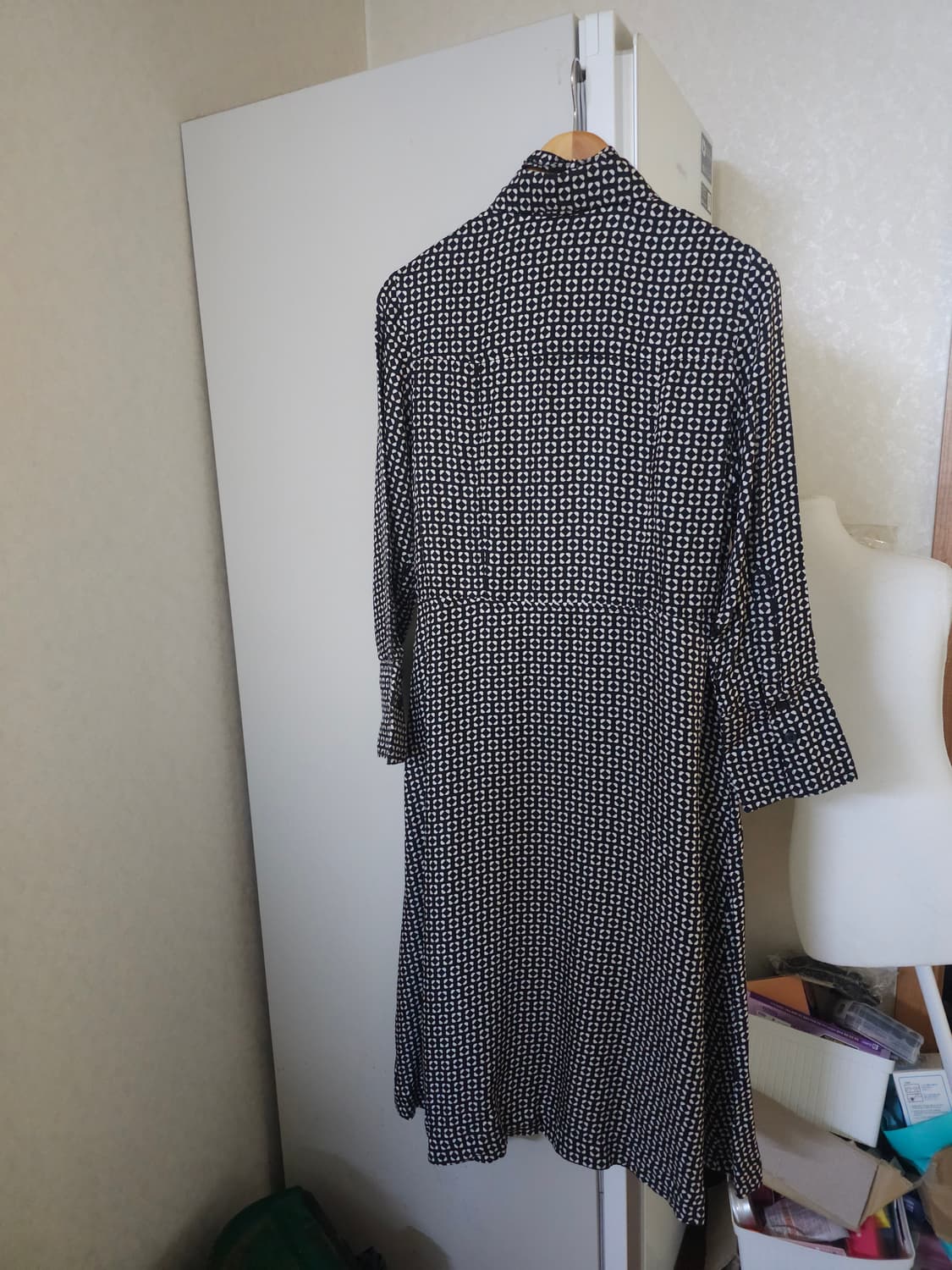 코스 타이 블라우스형 롱원피스 상품이미지6