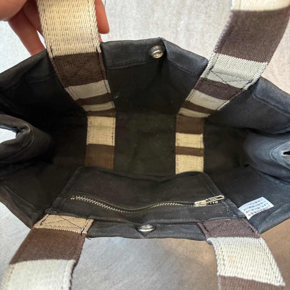 요시다포터 캔버스 블랙 토트백 상품이미지3