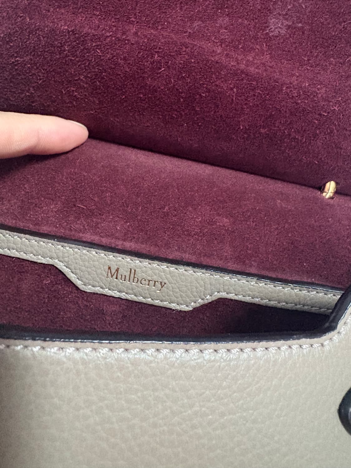 멀버리 앰벌리사첼백 스몰 그레이 상품이미지4