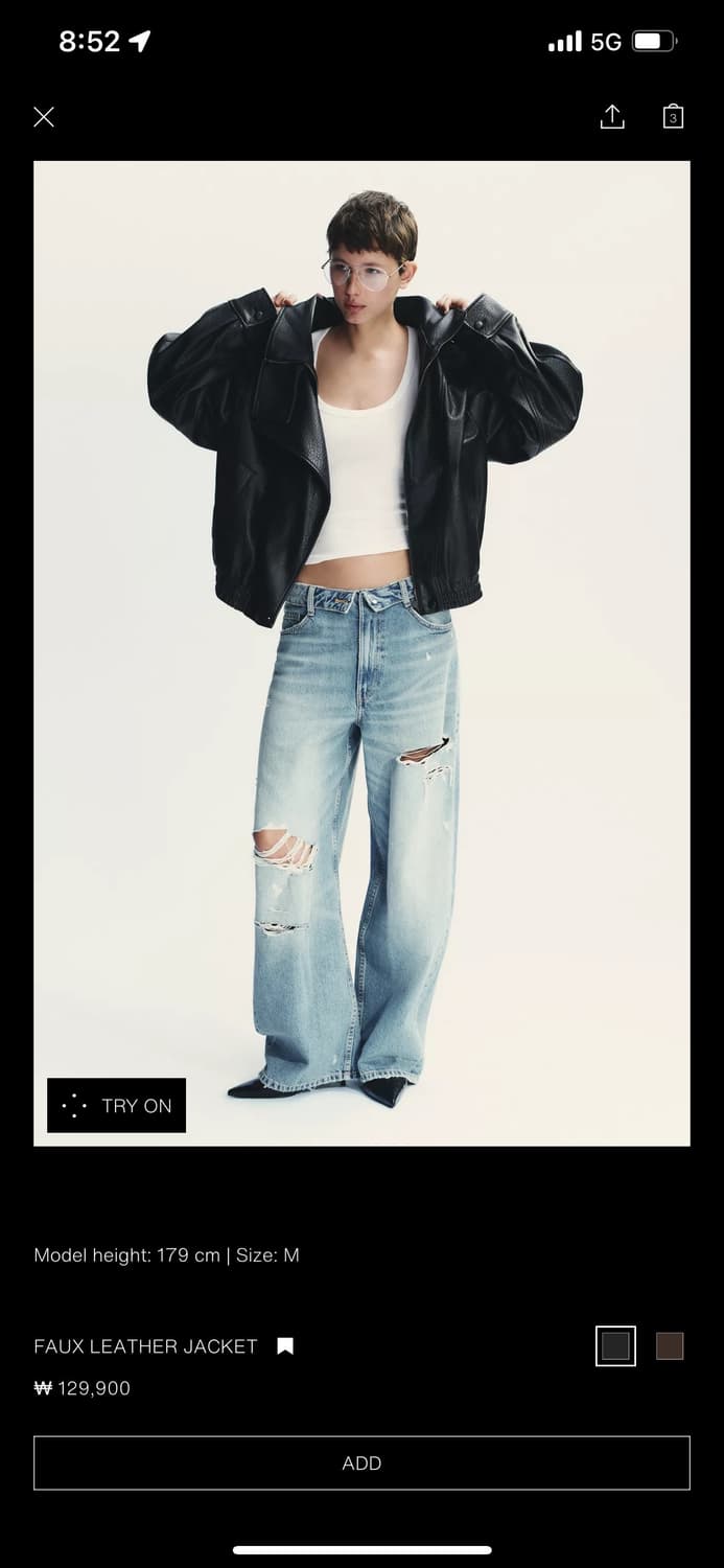 자라 바이럴 자켓 레더 자켓 상품이미지3