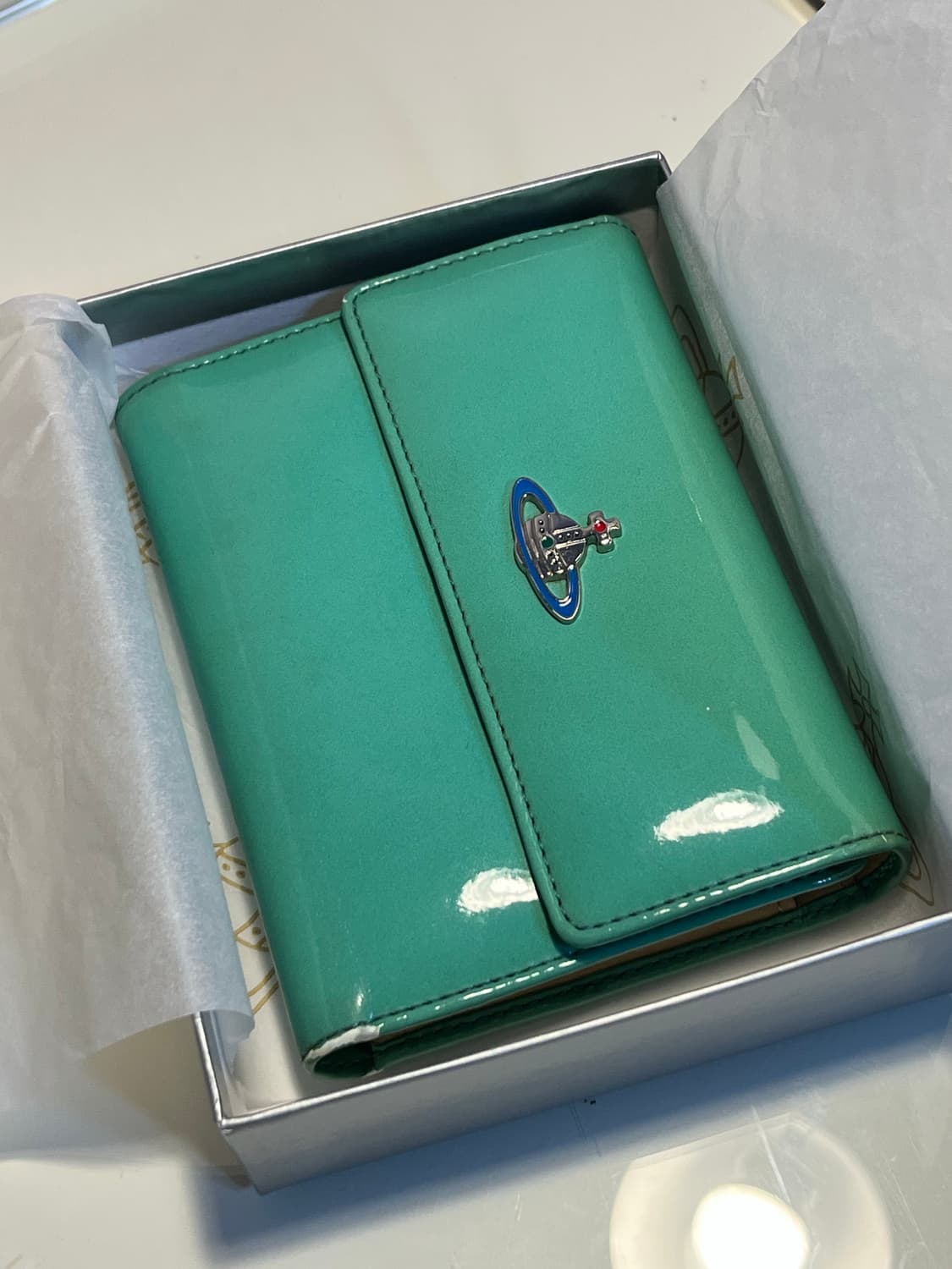 비비안 웨스트우드 민트 반지갑 상품이미지1