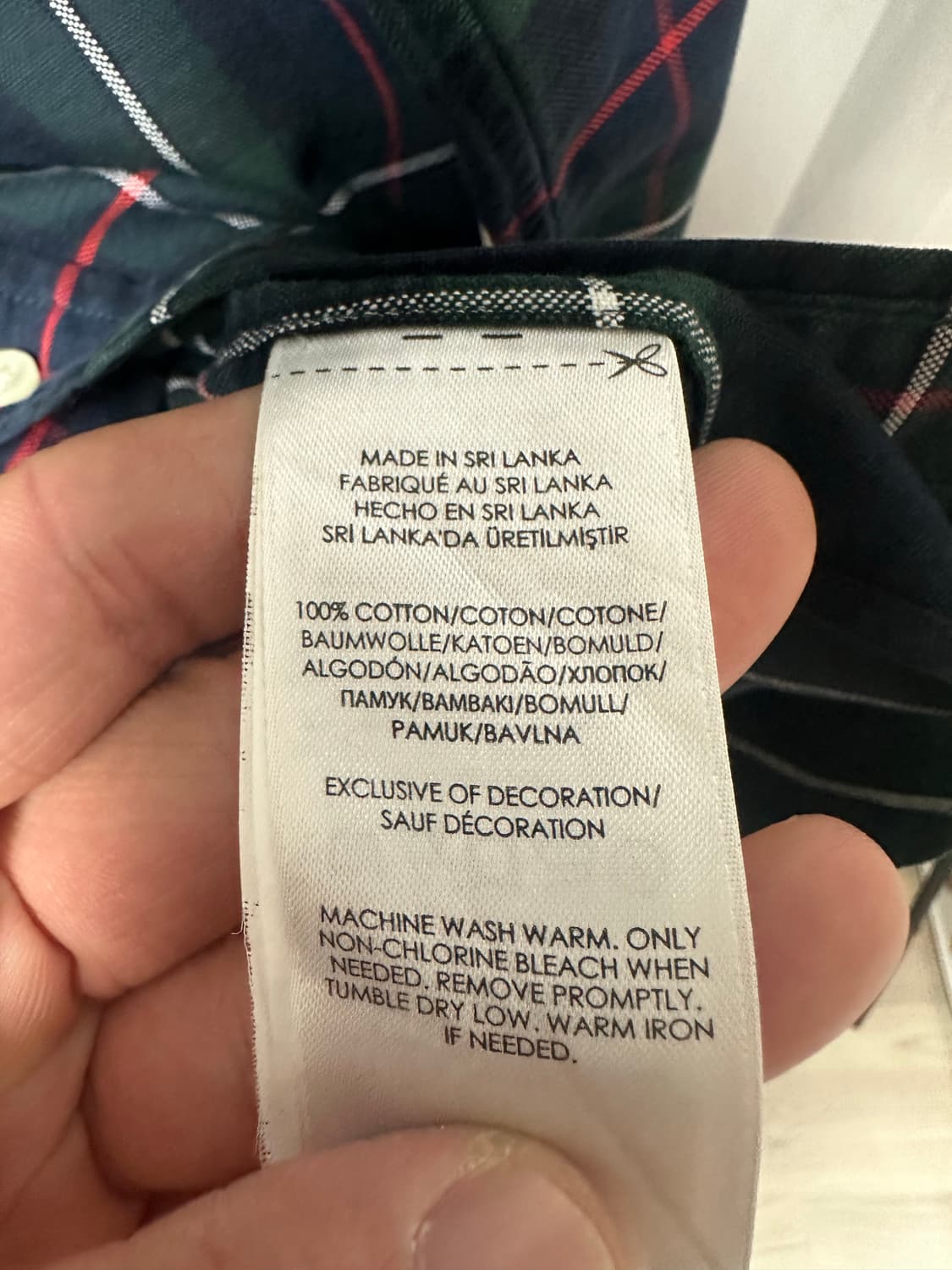 no.156 폴로 랄프로렌 타탄 체크 셔츠 xxl 상태s급 상품이미지3