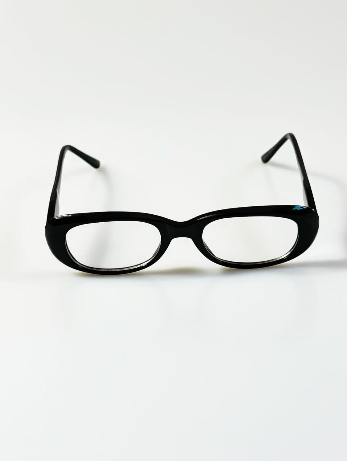 90s JOANNA 블랙 뿔테 스퀘어 빈티지 안경 상품이미지2