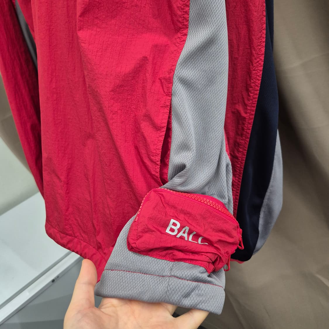 골든베어 골프 컬러블록 우븐 바람막이 긴팔 상품이미지4