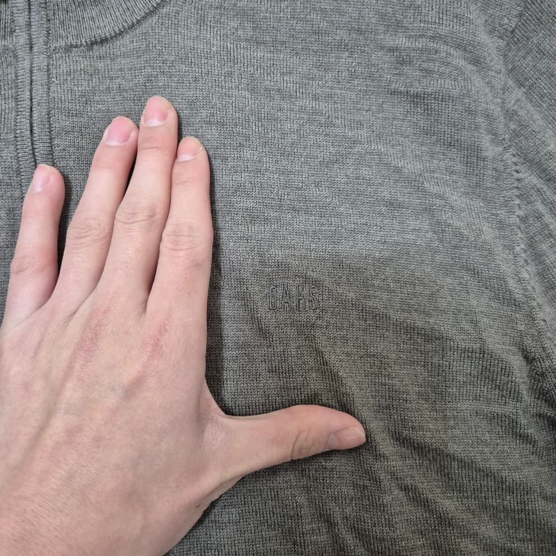 닥스 모직 반집업 니트 상품이미지4