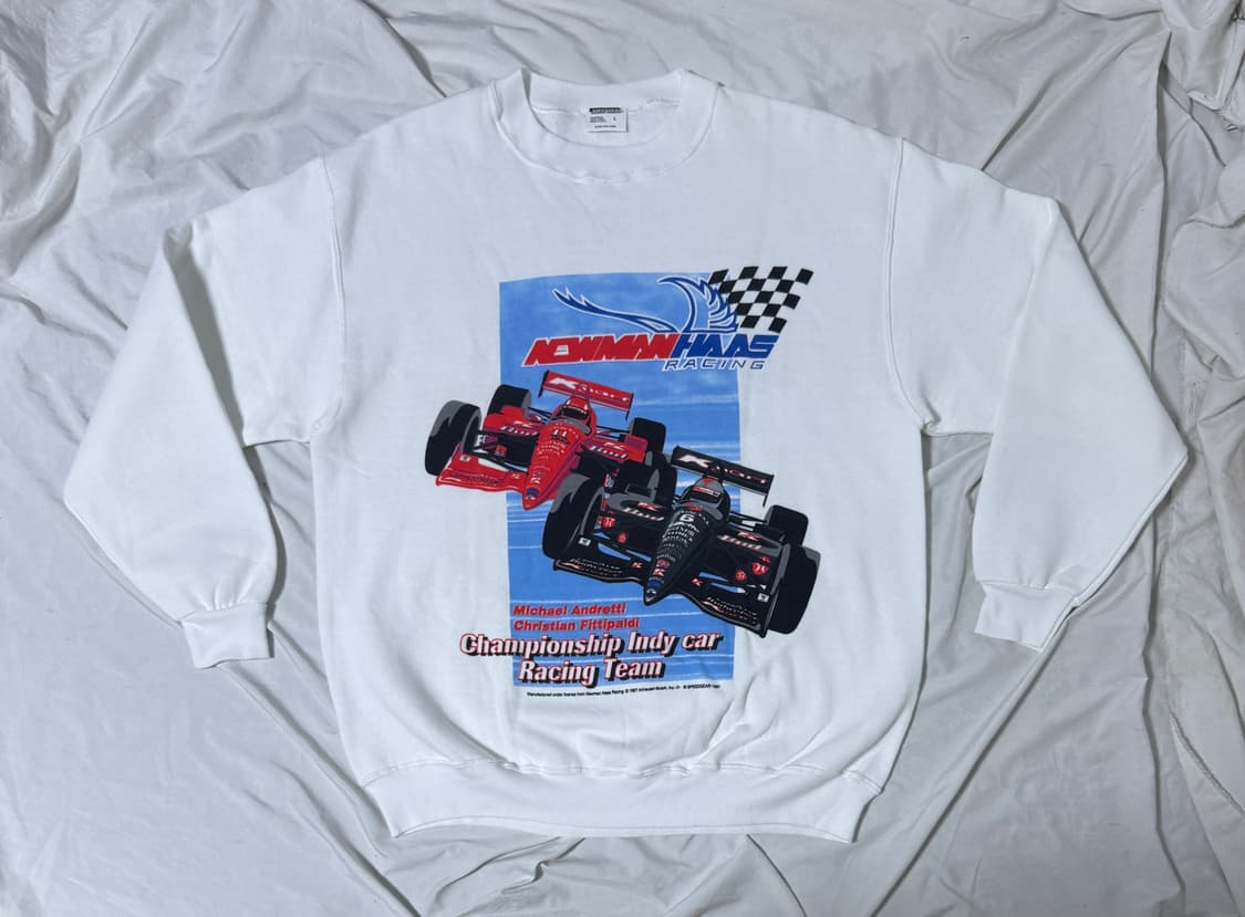 90 usa newman haas 레이싱 스웨트셔츠 인디카 버드와이저 상품이미지1