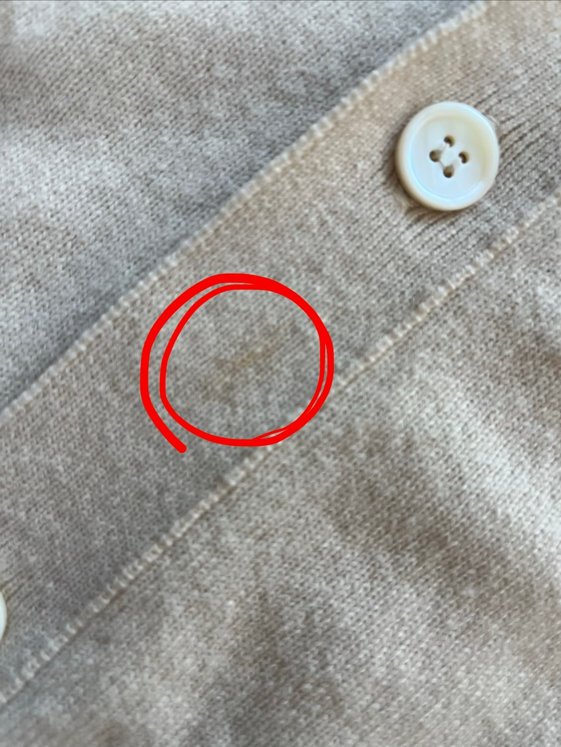 꼼데가르송 아이보리 가디건 상품이미지4