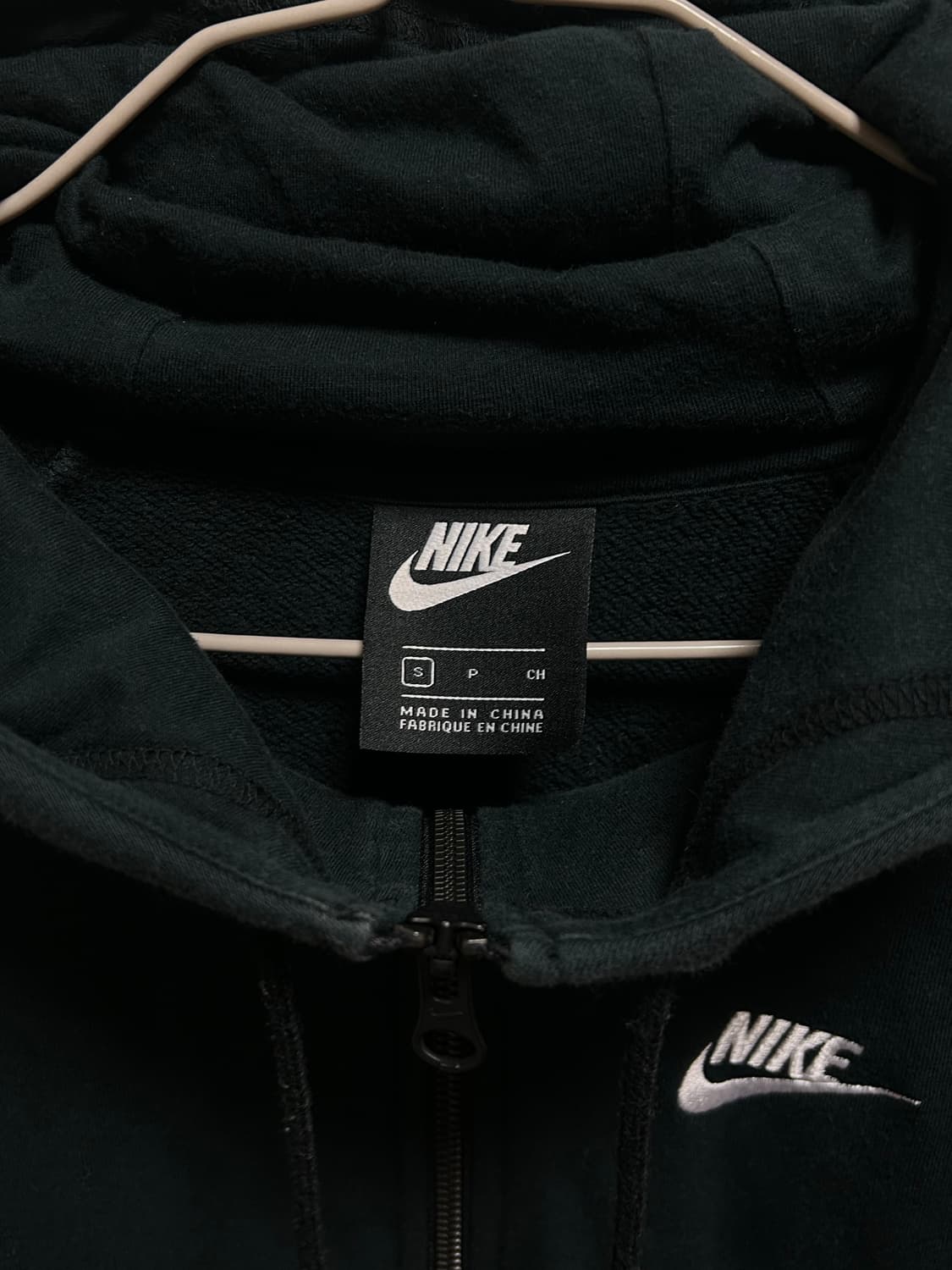 나이키 블랙 후드집업 S 상품이미지2