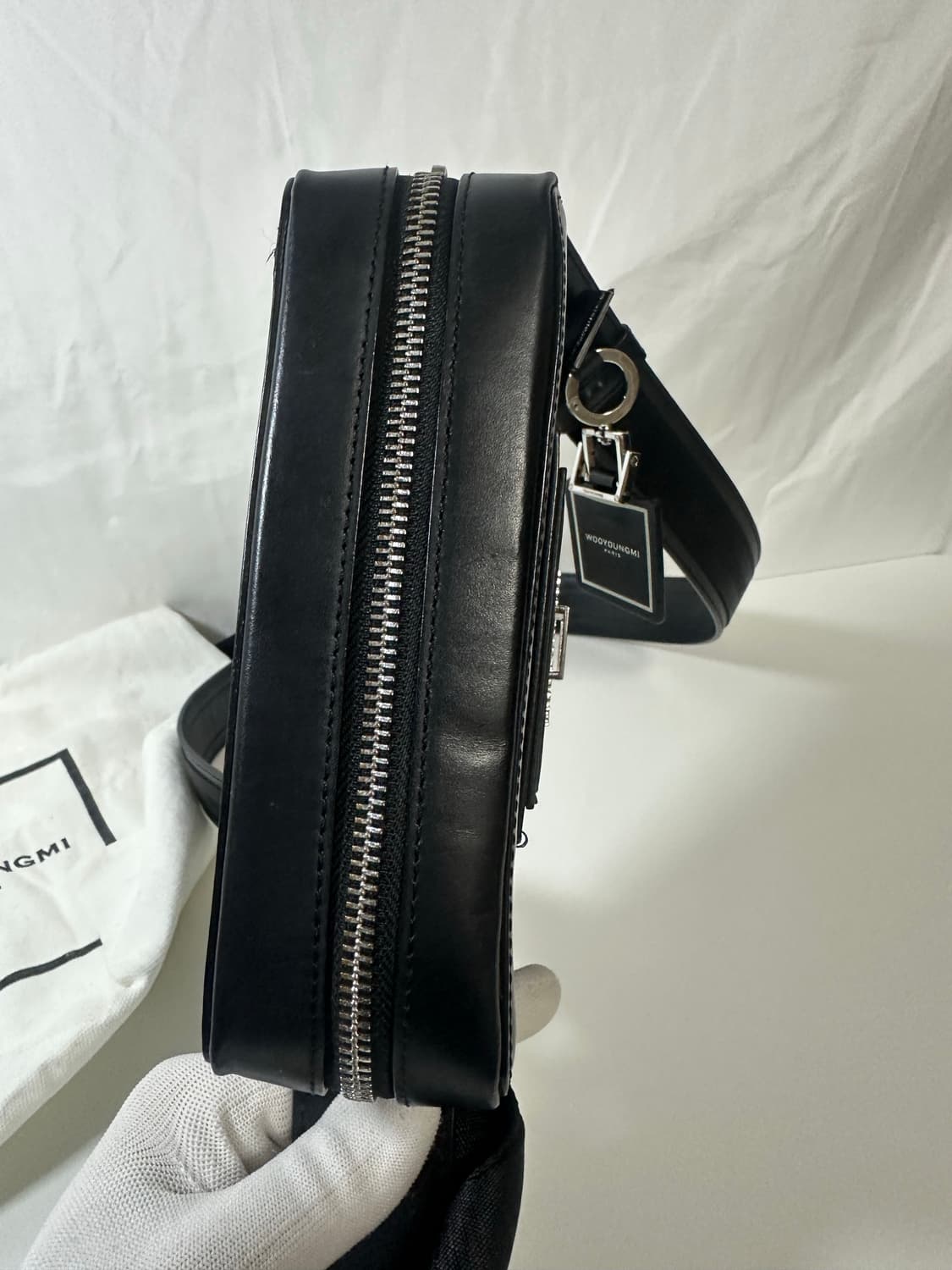 (OS) 우영미 스퀘어/레터링로고 레더 미니백  상품이미지10