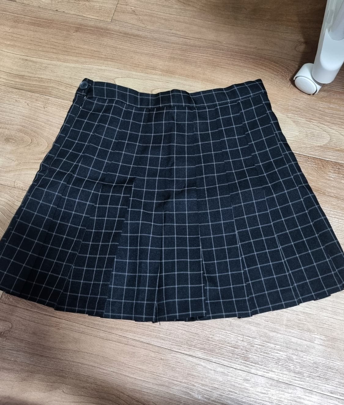검정 체크 테니스 치마 미니 스커트 상품이미지1
