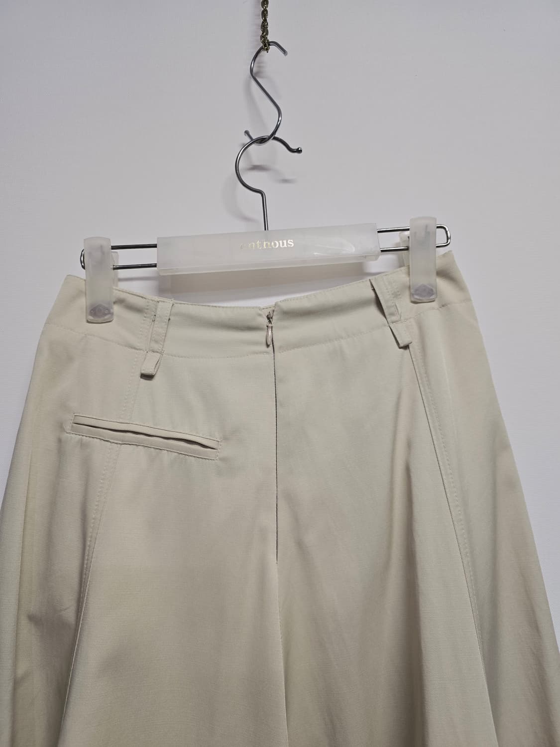 님프 아이보리 A라인 롱 스커트 상품이미지5